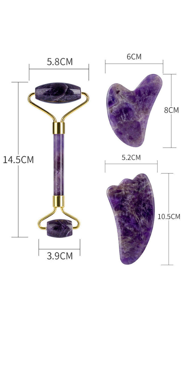 Face Roller and Gua Sha Amatista