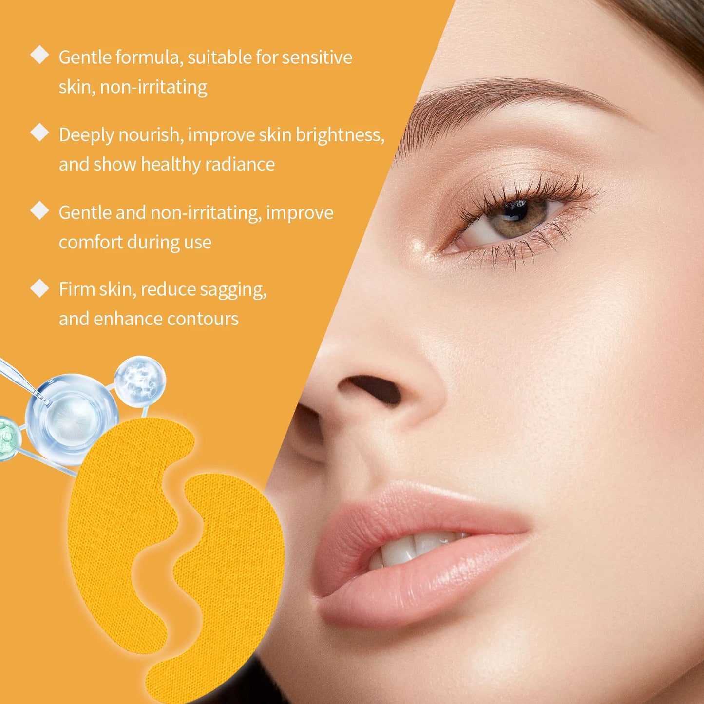 Wrinkle Removal Patch Hyaluronic - Collagen Mask