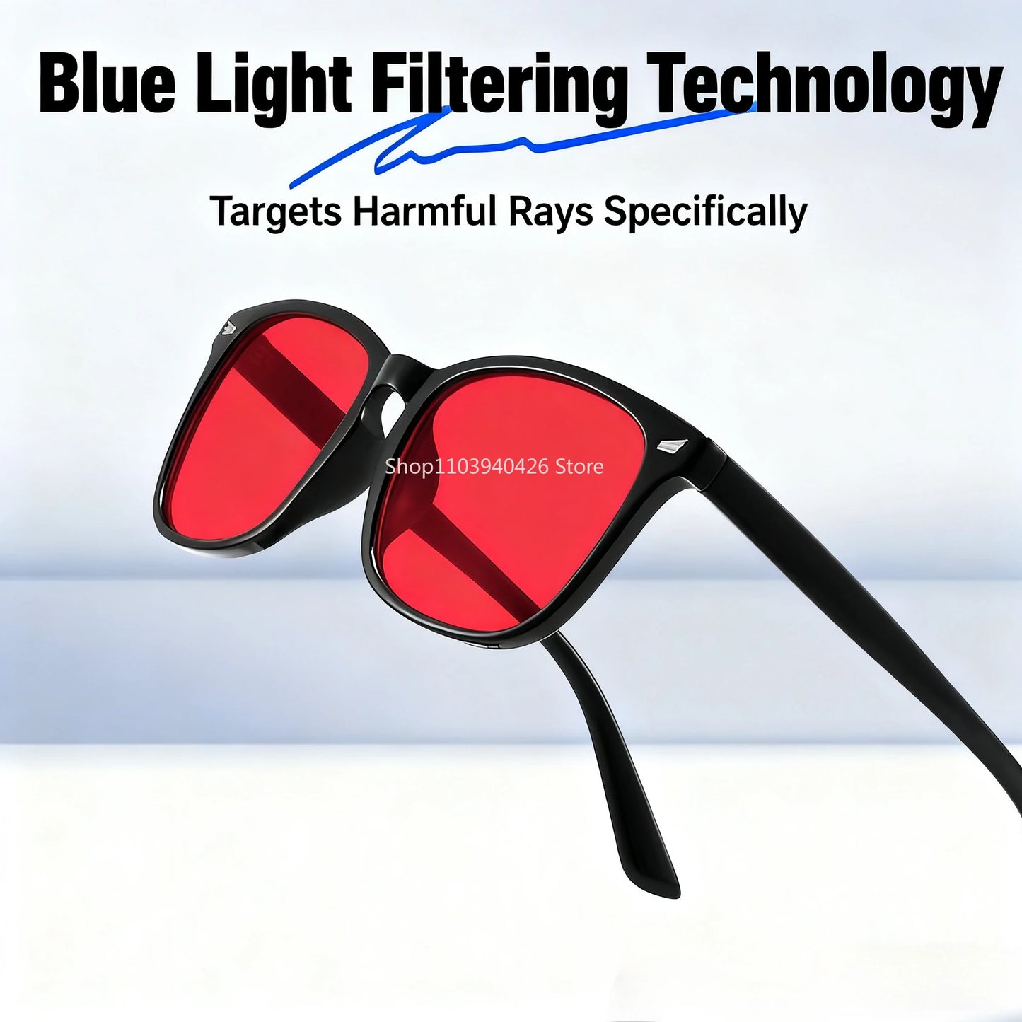 Blue Light Glasses - Sleep Glasses - Reduce Eyestrain