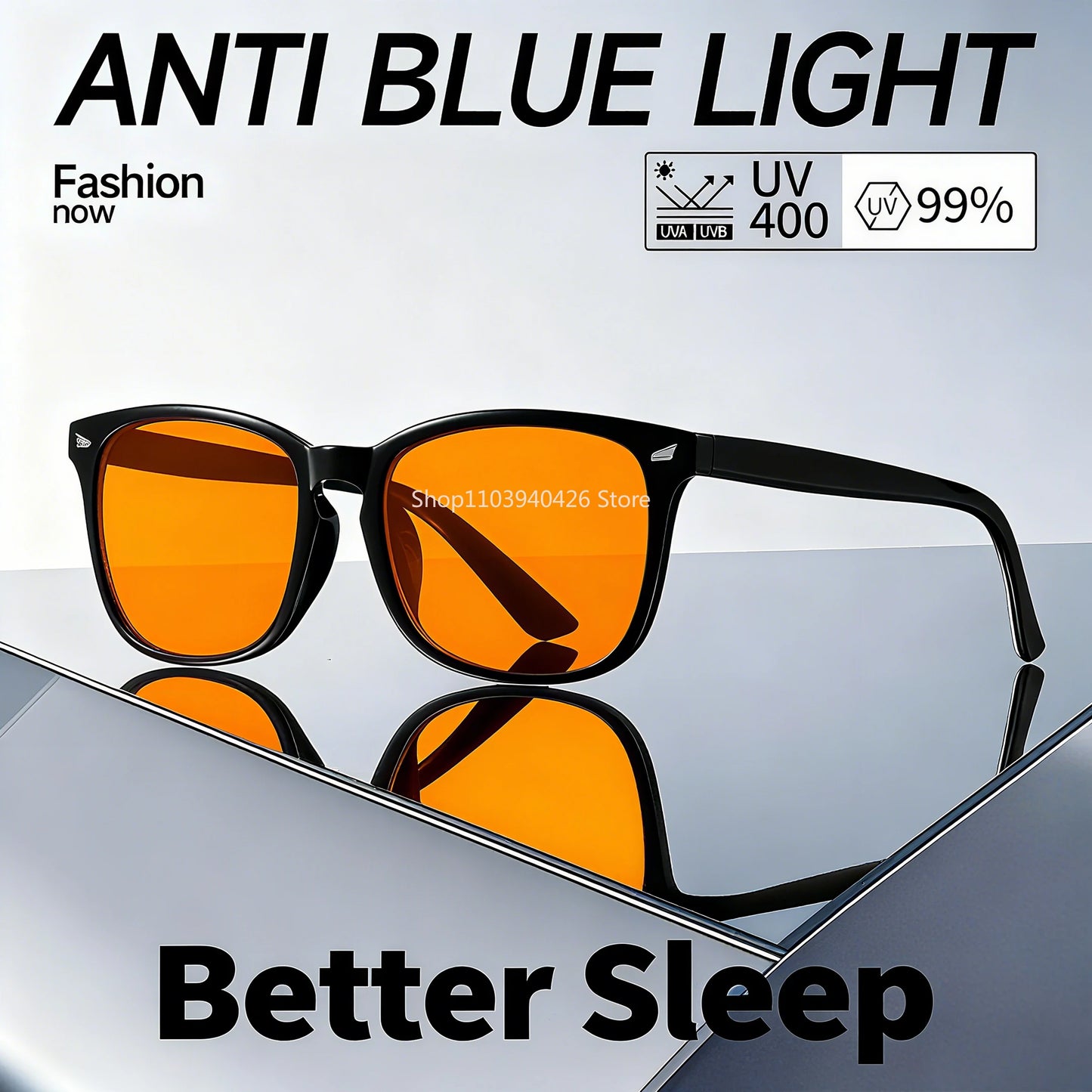 Blue Light Glasses - Sleep Glasses - Reduce Eyestrain